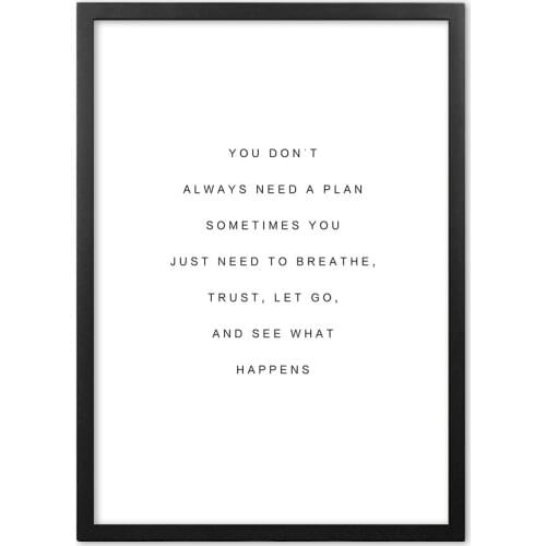 Typesetting Aphorisms Quotes Wall Art Paper Painting Landscape Wall Pictures For Living Room Decor