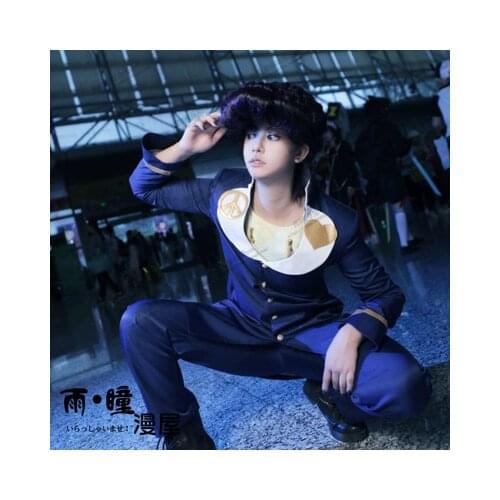 Anime JOJOS BIZARRE ADVENTURE Higashikata Josuke Blue Uniform Cosplay Costume Halloween Suit For Women Men New 2020