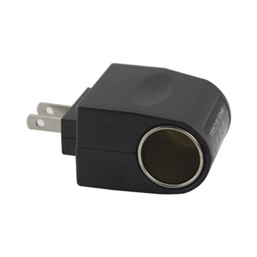Universal AC/DC 100-240V 50/60Hz to 12V/1A MAX AMP: 500/1000mA Car Cigarette Lighter Socket Adapter (US/UK Plug)