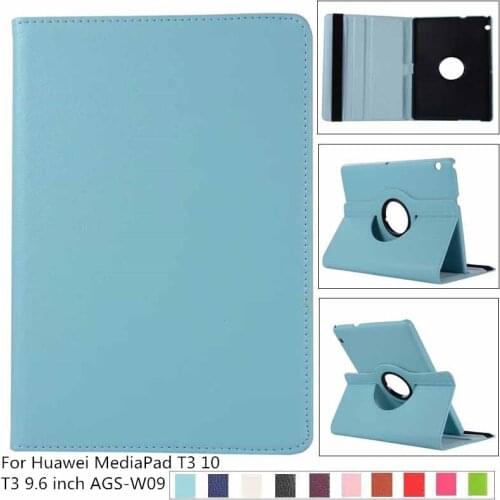 360 Rotating PU leather Cover Case For Huawei MediaPad T3 10 8.0 T10S M5 lite 8 M6 10.8 8.4 T8 T5 10 matepad 10.4 Tablet Case