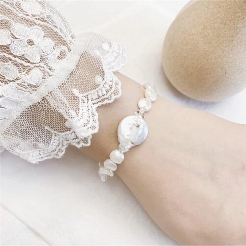 High Quality Baroque Pearl Bracelet Temperament Retro High Grade Bracelet Circle Hand Fashion High Grade Bracelet