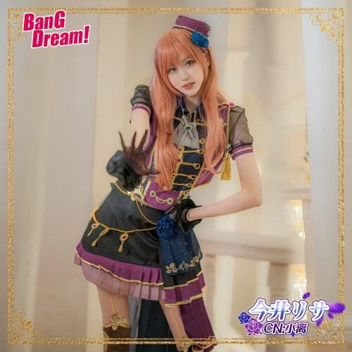 Bang Dream! Imai Lisa Cosplay Costume Anime Dresses Christmas Halloween Free shipping CG664
