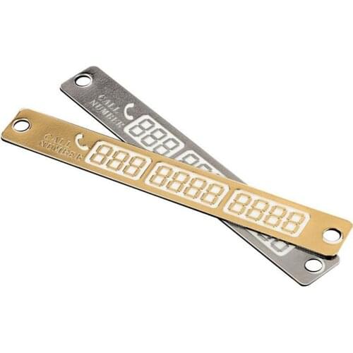 1 Set Car Auto Temporary Parking Plate Luminous Sucker Phone Number Card Notification Portable Car accessories With suction cup