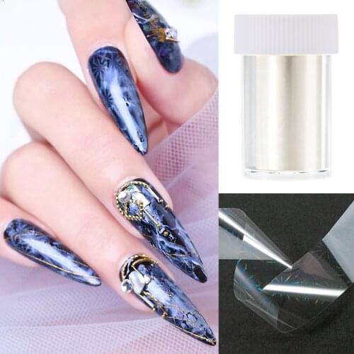 1 Roll Nail Foils sparkly Sky Glitter Nail Art Transfer Stickers Manicure Decoration