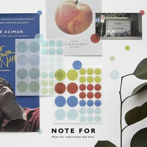 1pack Movie Series Round Dot Label Self Adhesive Sealing Sticker Scrapbooking Diary Decor Office School Suppliers Crafts