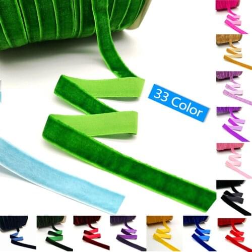 5 yards 6-25mm Velvet Ribbon Wedding Party Decoration Handmade Ribbon Gift Wrapping Hair Bowknot DIY Christmas Ribbon