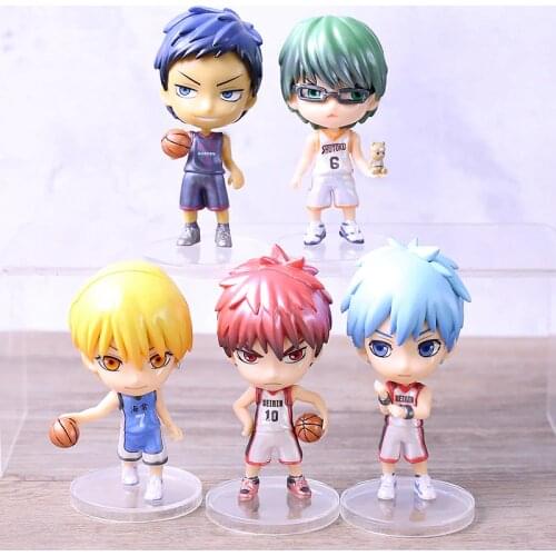 Kurokos Basketball Kuroko Tetsuya Kagami Taiga Kise Ryota Midorima Shintaro Aomine Daiki Q Version Figures Toys 5pcs/set