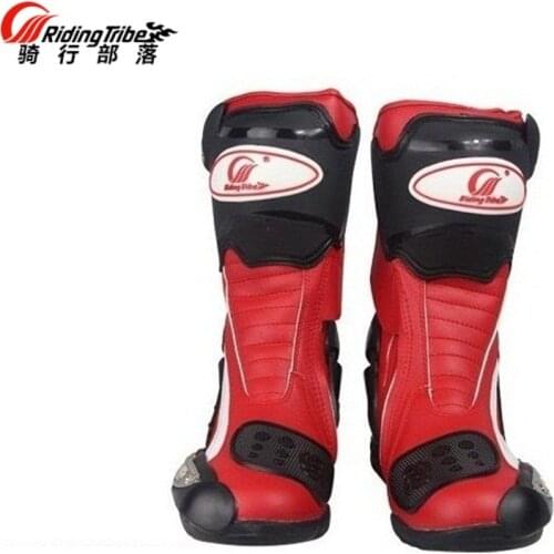 Free shipping 1pair Professional Motorcycle Offroad Motocross MX GP Racing Sport Leather Motorcycle Boots Shoes