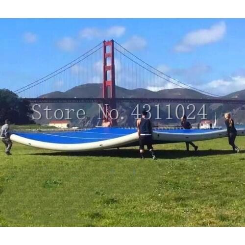 Free Shipping 4x4m&5x5m&6x6m Inflatable Gymnastics Tumbling Air Tracker Equipment Mats for Cheerleading, Gymnastics Training