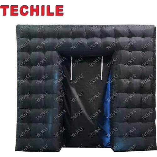 Free shipment cube tube LED inflatable photo booth enclosure made in China Inflatable factory for sale price