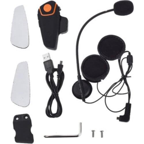 Bluetooth Motorcycle Helmet Headset Intercom Communication Headphone Universal Wireless Interphone To 2 or 3 Riders