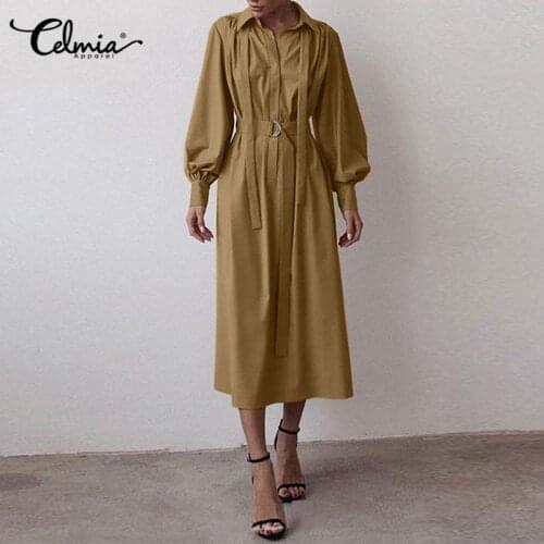 Celmia Fashionable Shirt Dresses