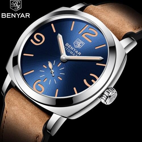 2021 New Benyar Top Brand Automatic Mechanical Watch Mens Military Sports Watch Mens Waterproof Clock Luxury Relogio Masculino