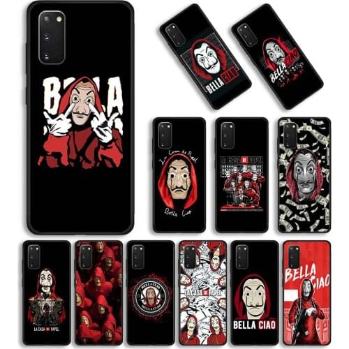 Phone Cover For Samsung Galaxy S21 S20 FE S10 S9 Plus Ultra Lite 5G S10E Silicon Case la casa de papel bella ciao