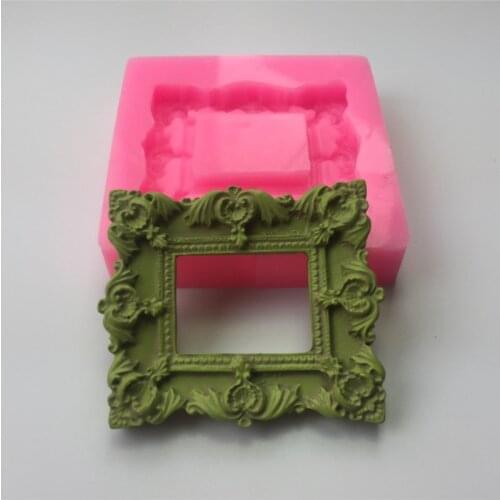 Ood-grade Silicone Mold Flower Ring Frame Fondant Cake Decorating Tools Silicone Soap Mold Aroma Stone Moulds Silicone Rubber