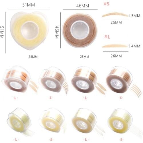 Cheap 600Pcs/box Invisible Eyelid Sticker Lace Eye Lift Strips Double Eyelid Tape Adhesive Stickers Eye Tape Tools L/S Style