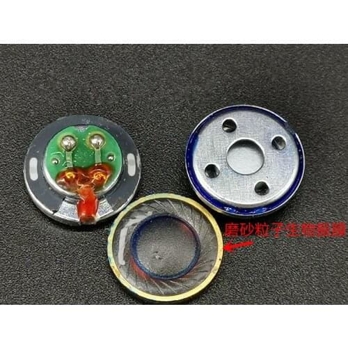 4pcs Frosted biological diaphragm 13mm headphone unit copper ring headphone speaker DIY headphone accessories