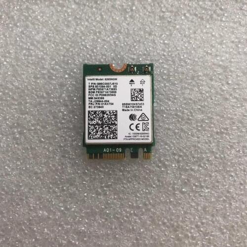 For lenovo 01ax704 AC-8265 NGFF Intel Dual Band Sem Fio 867 Mbps WiFi + Bluetooth4.2 Cartão 802.11ac