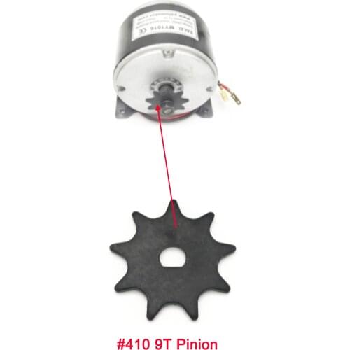 #410 9T Electric Razor Scooter Sprocket Gear E300 Chain Drive Ebike Unite Motor MY1016 Pinion for #410 1/2"x1/8" Bicycle Chain