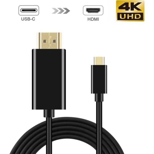 Type C USB-C to HDMI Cable 6FT USB 3.1 (Thunderbolt 3 Compatible) For Tablet