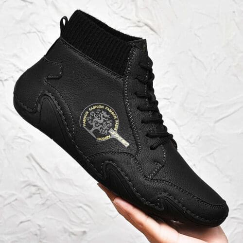 Non-Leather Mens Shoes Sneakers Street Sport Shoes Male Increasing Running Man Lovers Sports Tennis For Men Thick Soles Tennis