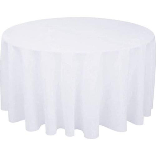 Round Tablecloth Solid Color Round Table Cover for Wedding Party Table Cloth Dining Table Cover Restaurant Banquet Tablecloth