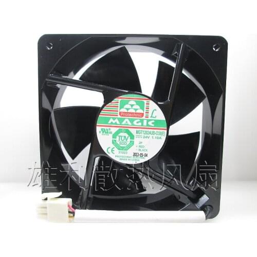 Magic MGT12024UB-O38 DC 24V 1.10A 120x120x38mm Server Cooling Fan