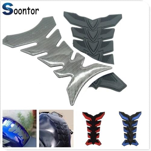 Motorcycle 3D Rubber Pad Oil Gas Fuel Tank Protector Cover Sticker Decal Fish Bone for Aprilia RSV4 FACTORY SHIVER GT TUONO
