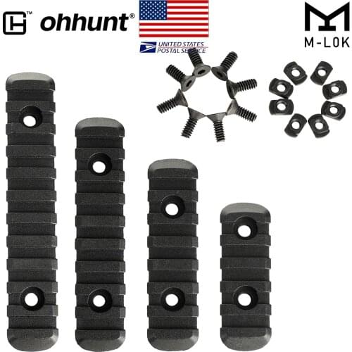 Ohhunt Tactical AR 15 Rifle Handguard Picatinny Weaver Rail Mounts Sets 4 Pieces Sets Multipurpose Polymer L5 L4 L3 L2 Sizes