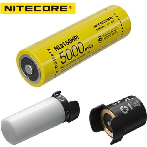 NITECORE 3-in-1 21700 Intelligent Battery System NL2150HPi Rechargeable Battery+ MPB21 Powerbank+ML21 High CRI LED Camping light