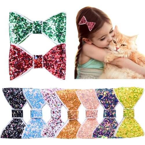 2021 New Hot Sale Shiny Cute Bow Childrens Non-slip Hair Sweet Princess Accessories Girl Headband Headwear