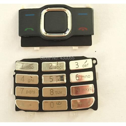 Silver new housing main function keypads,keyboards,buttons for Nokia 7610S,Free shipping