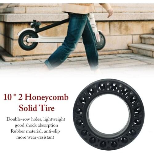 Electric Skateboard Wheel Hub Solid Tire Replacement Universal Shock Absorption Honeycomb Structure Strong Grip