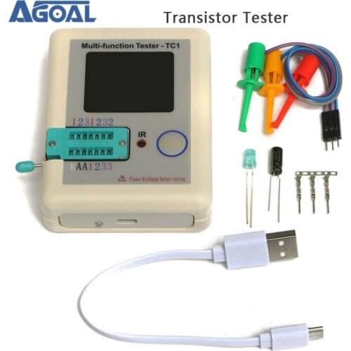 2019 Transistor Tester TFT Diode Triode Capacitance Meter LCR ESR NPN PNP MOSFET LCR-TC1 3.5inch TFT Free Shipping