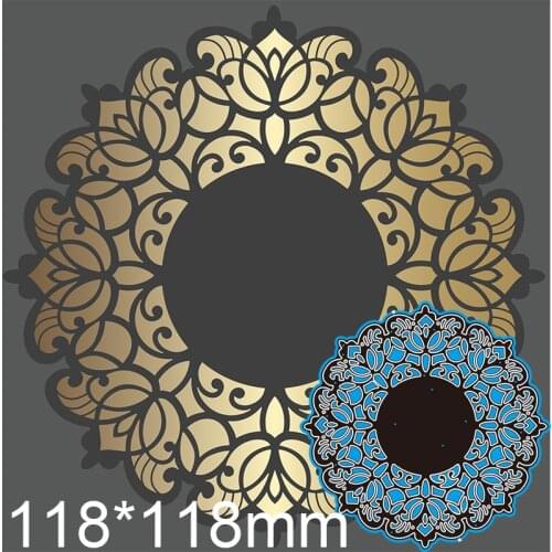 Cutting Dies Creative Hollow Flower Card Decor New for Decoration Scrapbooking Stencil Paper Craft Album Template 118*118mm