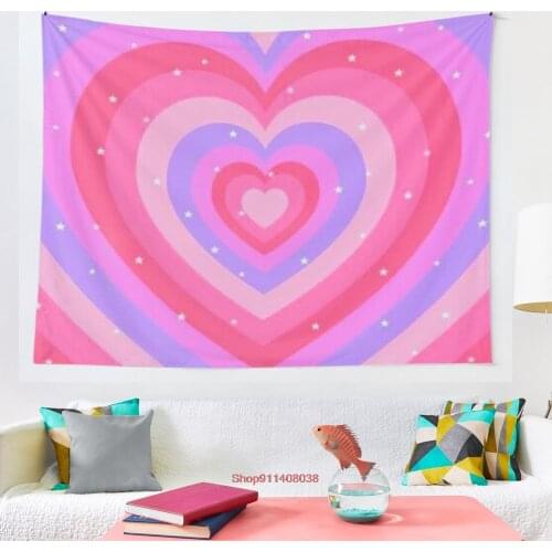 Y2k pink aesthetic tapestry Mosaic Style Hippie Boho Wall Tapestries Mandala Fabric Mat Living Room Decor