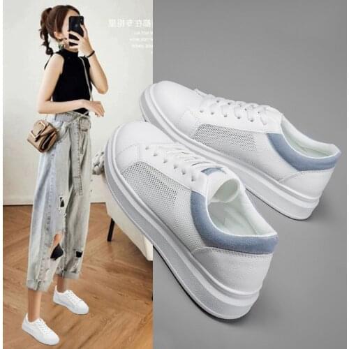 Women Sneakers Fashion Shoes Spring Trend Casual Flats Sneakers Female New Fashion Comfort White Vulcanized Platform Shoes