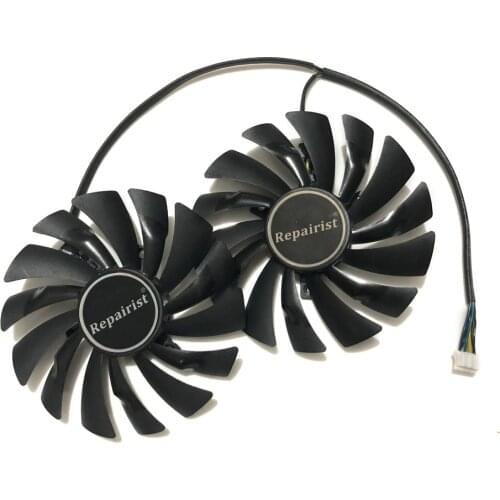 2pcs/lot computer radiator cooler GPU Cooling fans For MSI R9 380 390 390X GAMING video Graphics Card GPU
