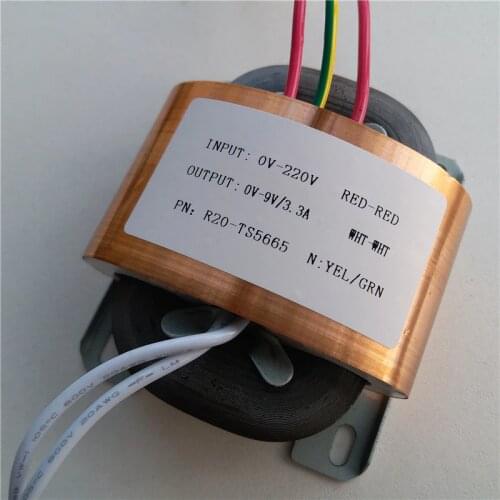 9V 12V 15V 24V 30VA R Transformer Core R20 custom transformer 220V copper shield for power transformer