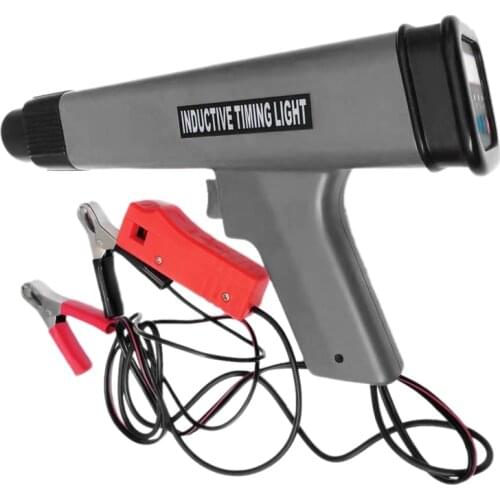 LBER 12V Car Digital Engine Timing Light Ignition Timing Strobe Light Inductive Timing Lamp Detector with LED Display