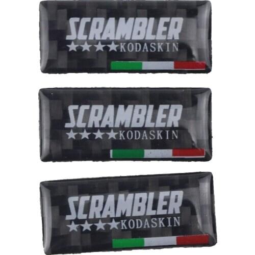 KODASKIN Motorcycle 3D Real Carbon Shock Absorbers Decal for Ducati Scrambler Sixty2