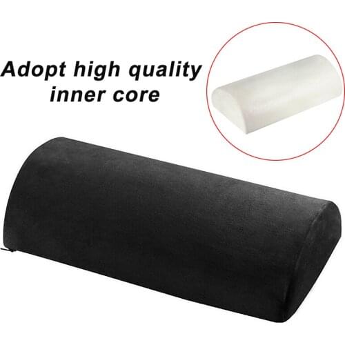 Outdoor Travel Protable Half Moon Bolster Semi-Roll Pillow Ankle Support Lumbar Neck Pain Relief Memory Foam Pad 2