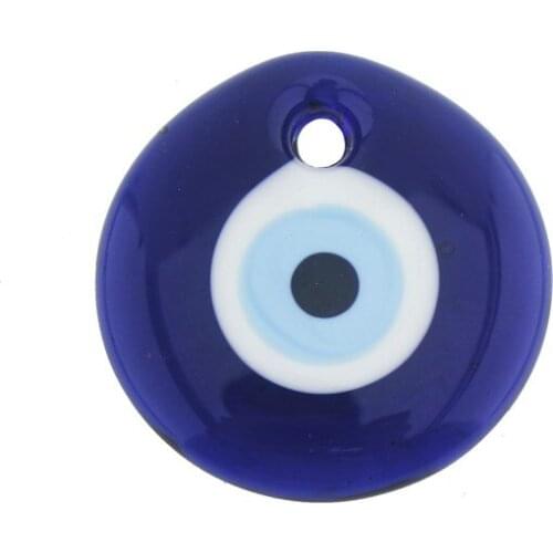 Perforated Glass Evil eye bead 7 cm decorative objects Декоративные элементы Objetos decorativos