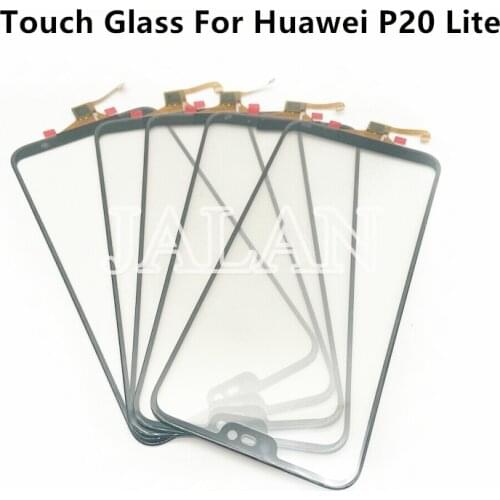 2pcs Touch Glass Front Glass Panel For Huawei P20 Lite LCD Digitizer Screen Repair Display Screen Glass Panel