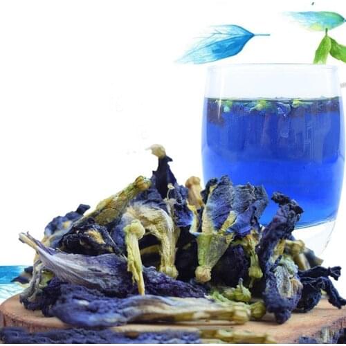 1bag 100g 300g dry flower kitchen toy.thailand Blue Butterfly Pea tea simulation play house toy.Vitamin A Free Shipping
