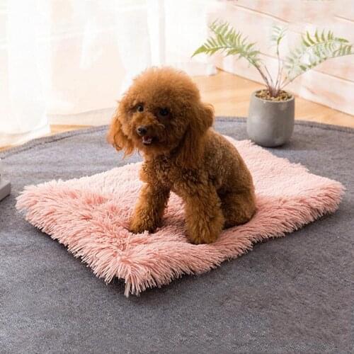 Winter Dog Bed Mat Soft Fleece Pet Cushion House Warm Puppy Cat Sleeping Bed Blanket For Small Large Dogs Cats mat