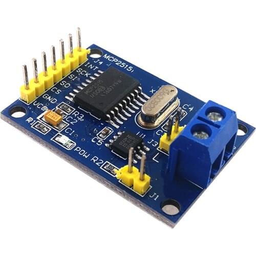 10pcs/lot MCP2515 can bus tja1050 spi receiver module board for 51 mcu controller new