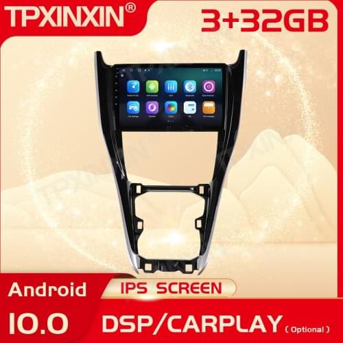 2 Din Carplay Android Radio Receiver Multimedia For Toyota Harrier 2010 2011 2012 2013 2014 2015 2016 2017 BT Recorder Head Unit