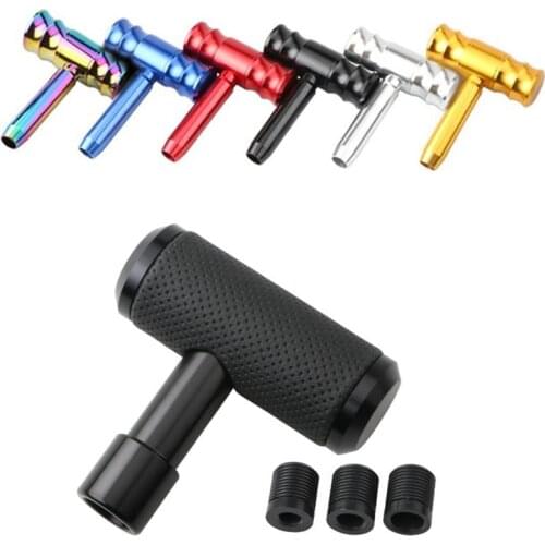 Airplane T Shape Aluminum Joystick Automatic Manual Car Racing Gear Shift Knob GearShift GearShifte Universal Lever Head