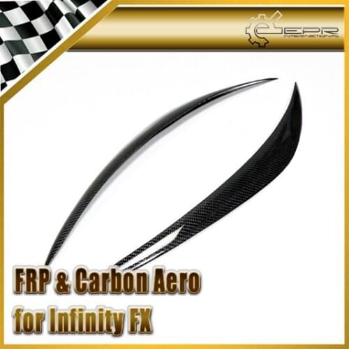 Car Styling For Infiniti 2009-2013 FX 35 37 50 Carbon Fiber Eyebrow Eyelid